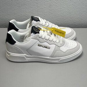 Just Cavalli Women’s Leather Sneakers – White